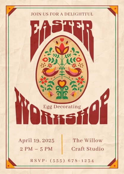 Easter Egg Decorating Workshop