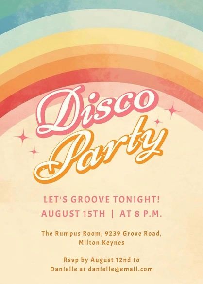 Disco Party Event