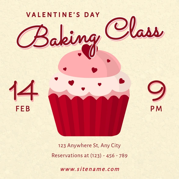 Baking Class Invitation