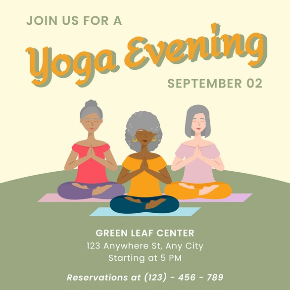 Yoga evening event