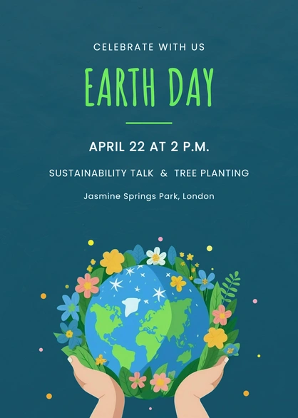 Earth Day Event Poster
