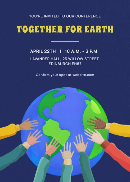 Earth Day Conference Invitation