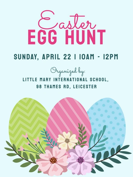 Easter Egg Hunt Event Announcement