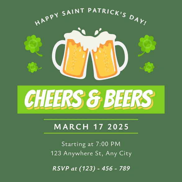 Saint Patrick's Day Event Invitation