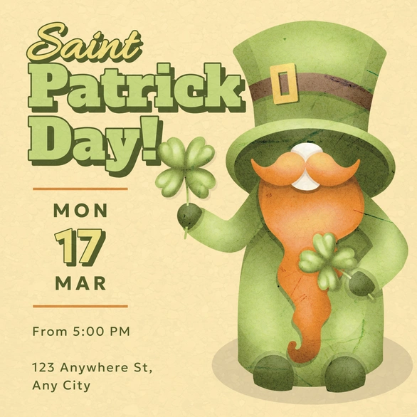 St. Patrick's Day Event Announcement