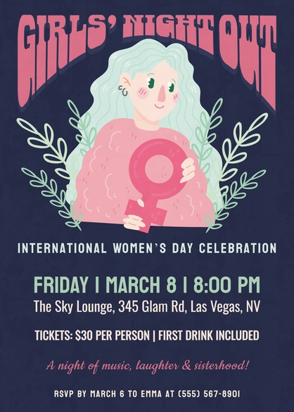 Women's Day Event Invitation