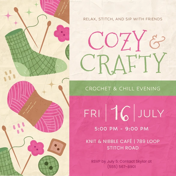 Crochet & Chill Event