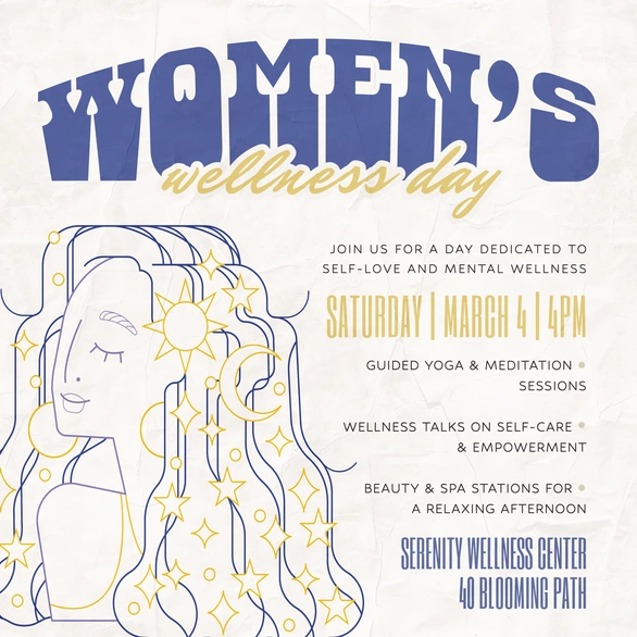 Event invitation for a women's wellness day