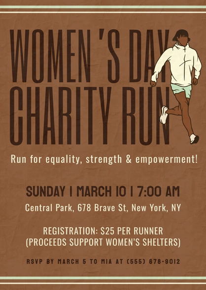 Charity Event Announcement