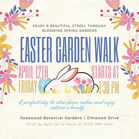 Invitation to Easter Garden Walk
