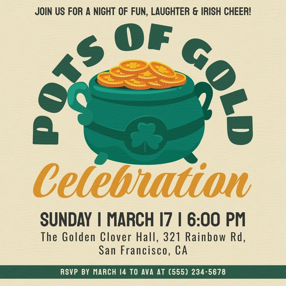 St. Patrick's Day Event Invitation