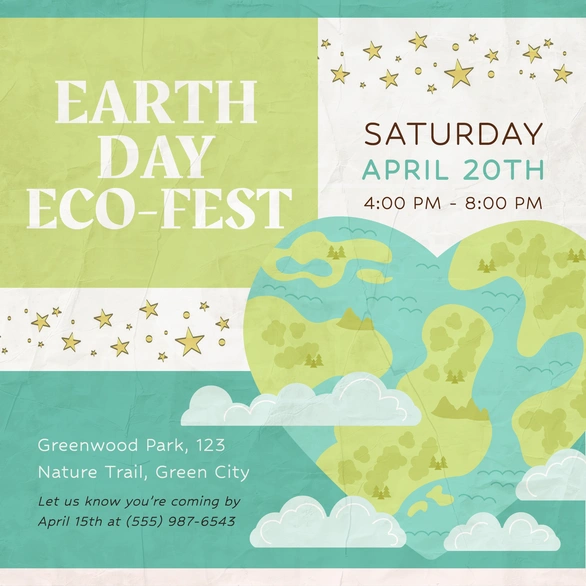 Earth Day Festival Invitation
