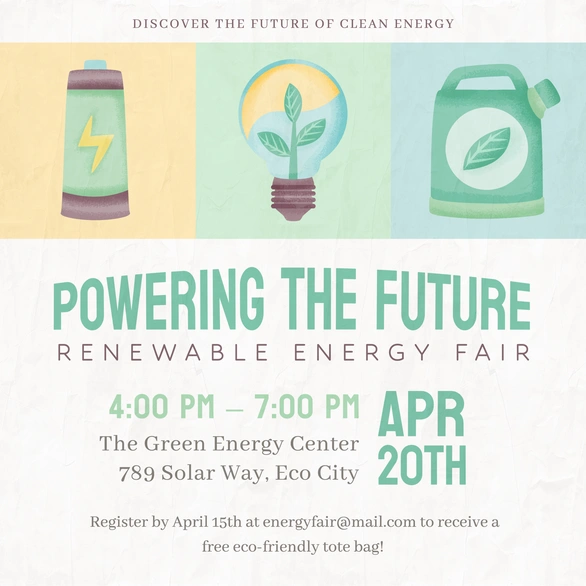 Renewable Energy Fair Announcement