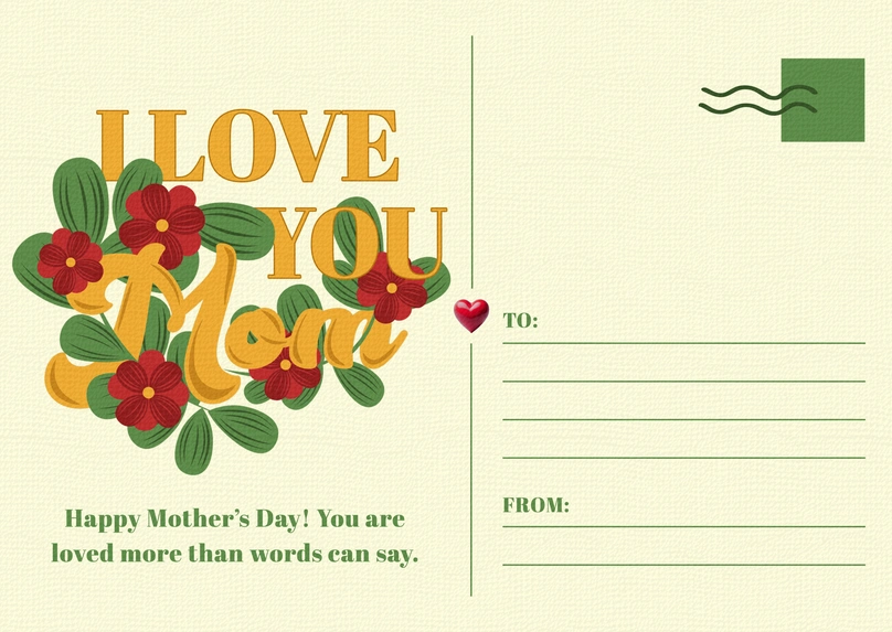 Mother's Day greeting card