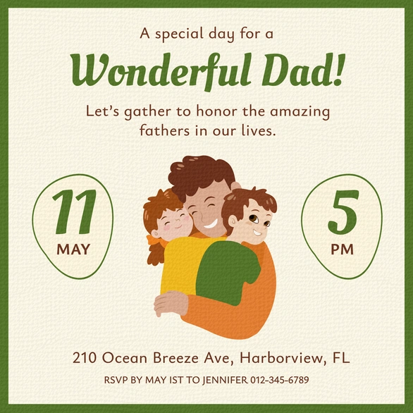 Father's Day Celebration Invitation