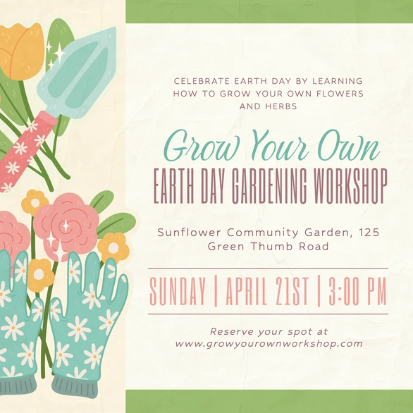 Gardening Workshop Announcement