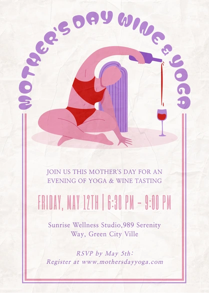 Mother's Day Yoga and Wine Event