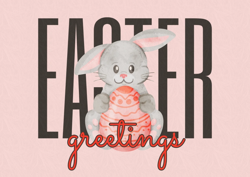 Easter Bunny with an Egg