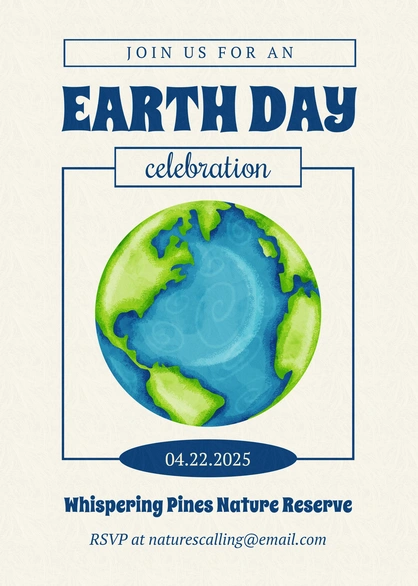 Earth Day Event Invitation
