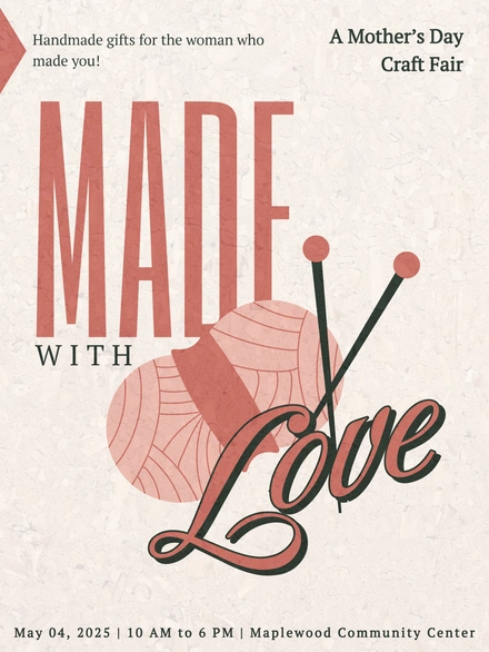 Mother's Day Craft Fair Invitation