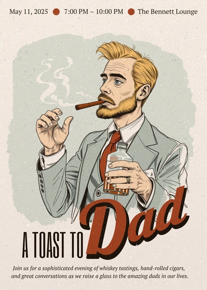 Invitation to a Father's Day event