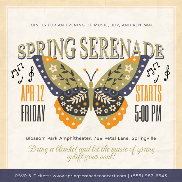 Spring Serenade Event Announcement