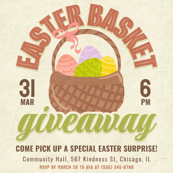 Easter event announcement