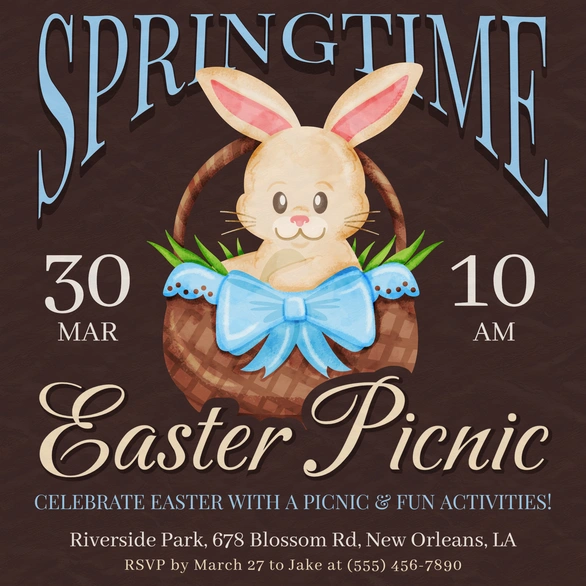 Easter picnic invitation