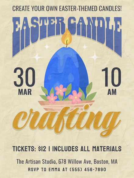 Easter Candle Crafting Event