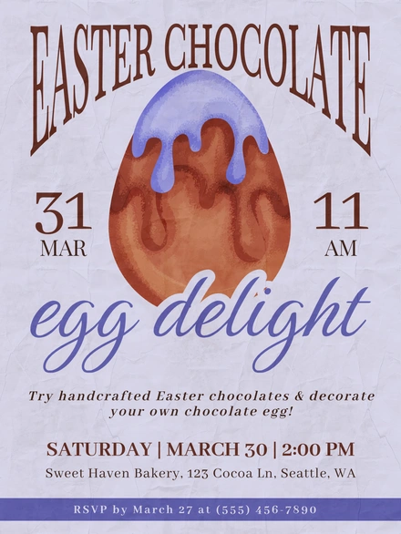 Easter Chocolate Event Invitation