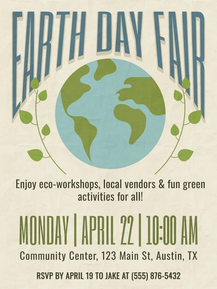 Earth Day celebration event