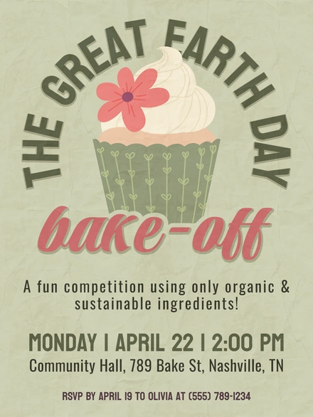 Earth Day Bake-off Competition