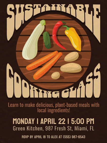 Cooking Class Invitation