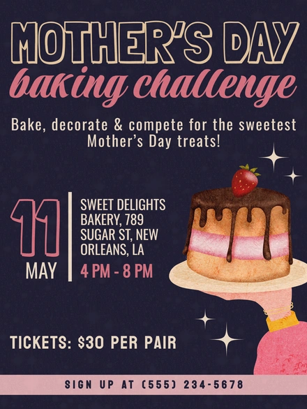 Baking event for Mother's Day