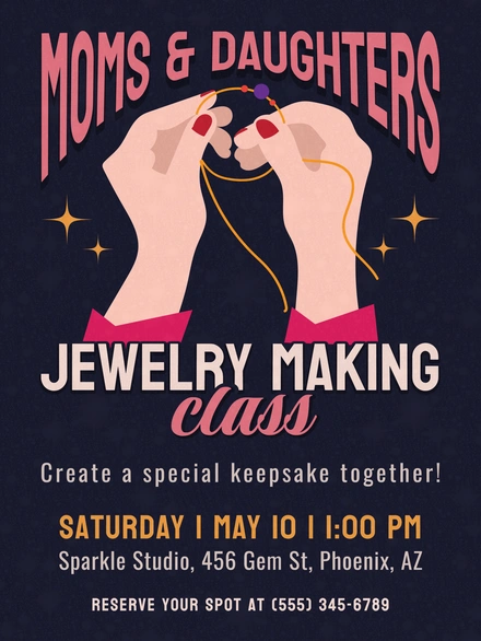Jewelry Making Class for Moms and Daughters