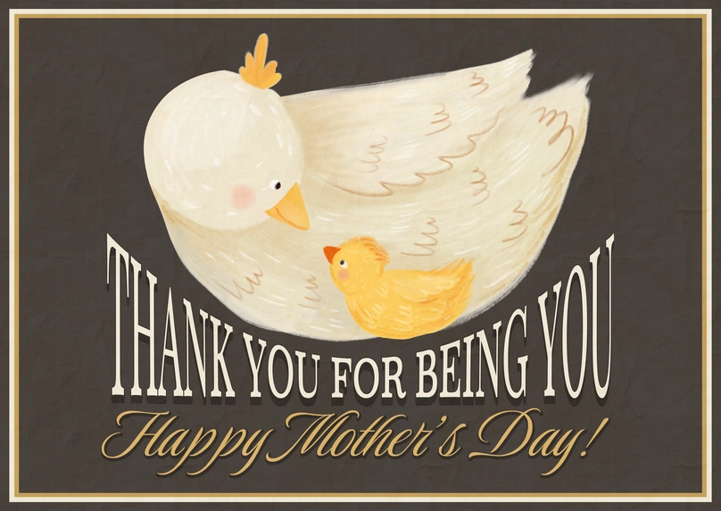 Illustrated Mother's Day Card
