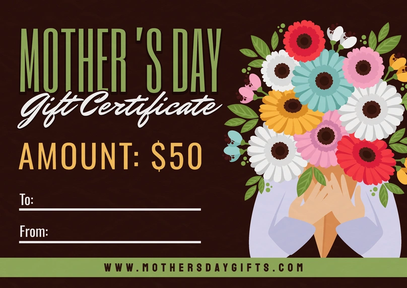 Gift Certificate for Mother's Day