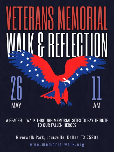 A peaceful walk to honor fallen heroes