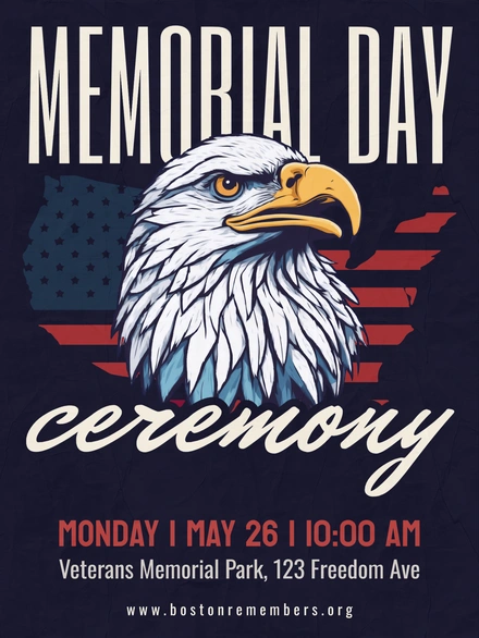 Memorial Day Ceremony Announcement