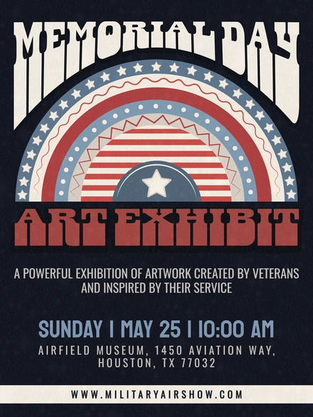 Memorial Day Art Exhibit Announcement