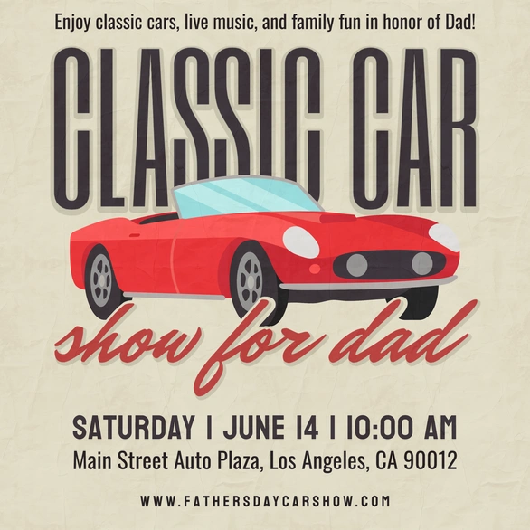 Car Show Event Poster