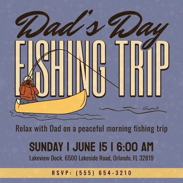 Fishing Trip Invitation