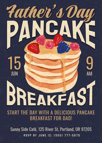 Father's Day Pancake Breakfast Event