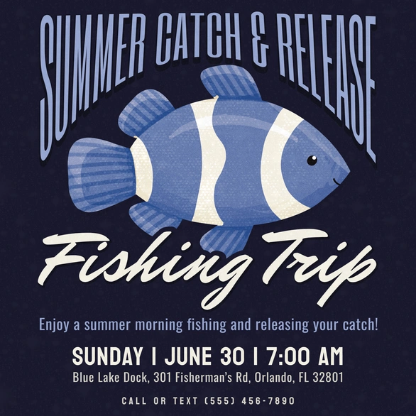 Fishing event announcement