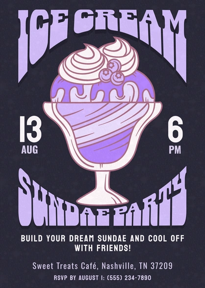 Ice Cream Sundae Party