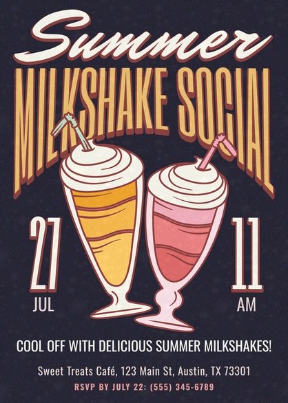Milkshake Event Announcement