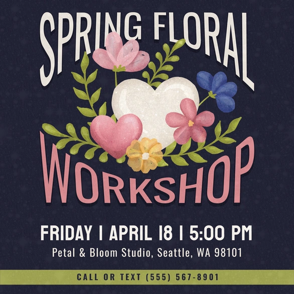 Spring Floral Workshop Announcement