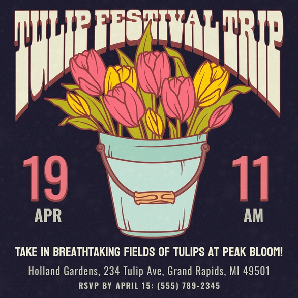 Tulip Festival Advertisement