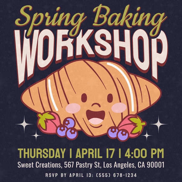 Baking Workshop Announcement