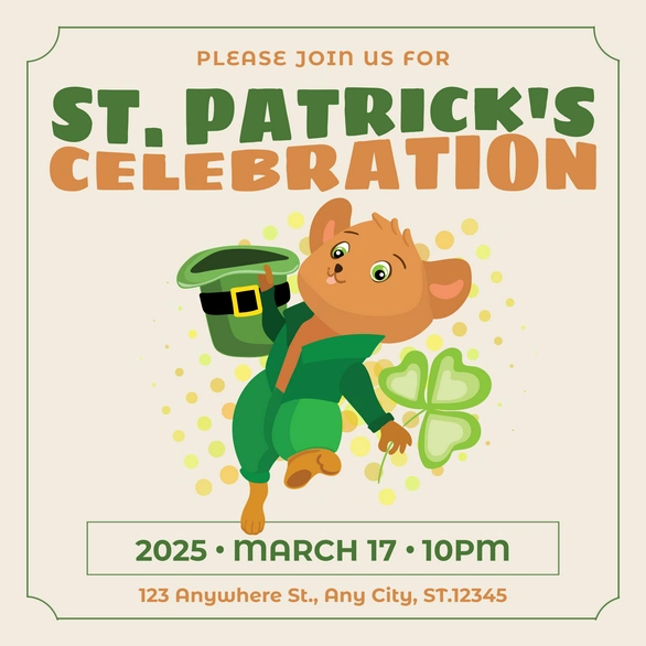 St. Patrick's Day Event Invitation